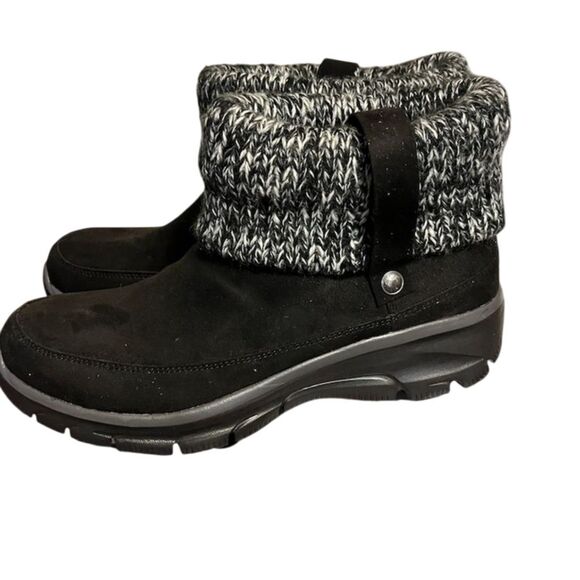 Skechers Women's Easy Going Heighten Black Booties Size 9.5 - Picture 6 of 11
